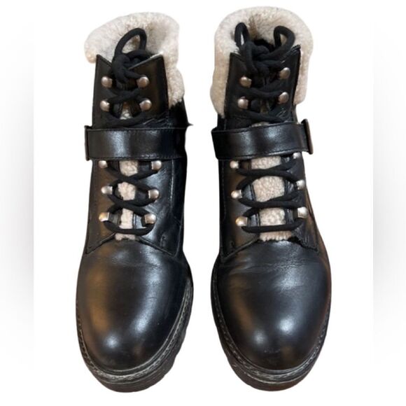 Kensi Black Leather Dagger Brooklyn Monroe Boots size 10 - Picture 2 of 5